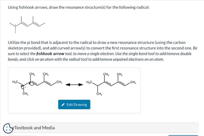 Solved Using Fishhook Arrows Draw The Resonance Chegg Com