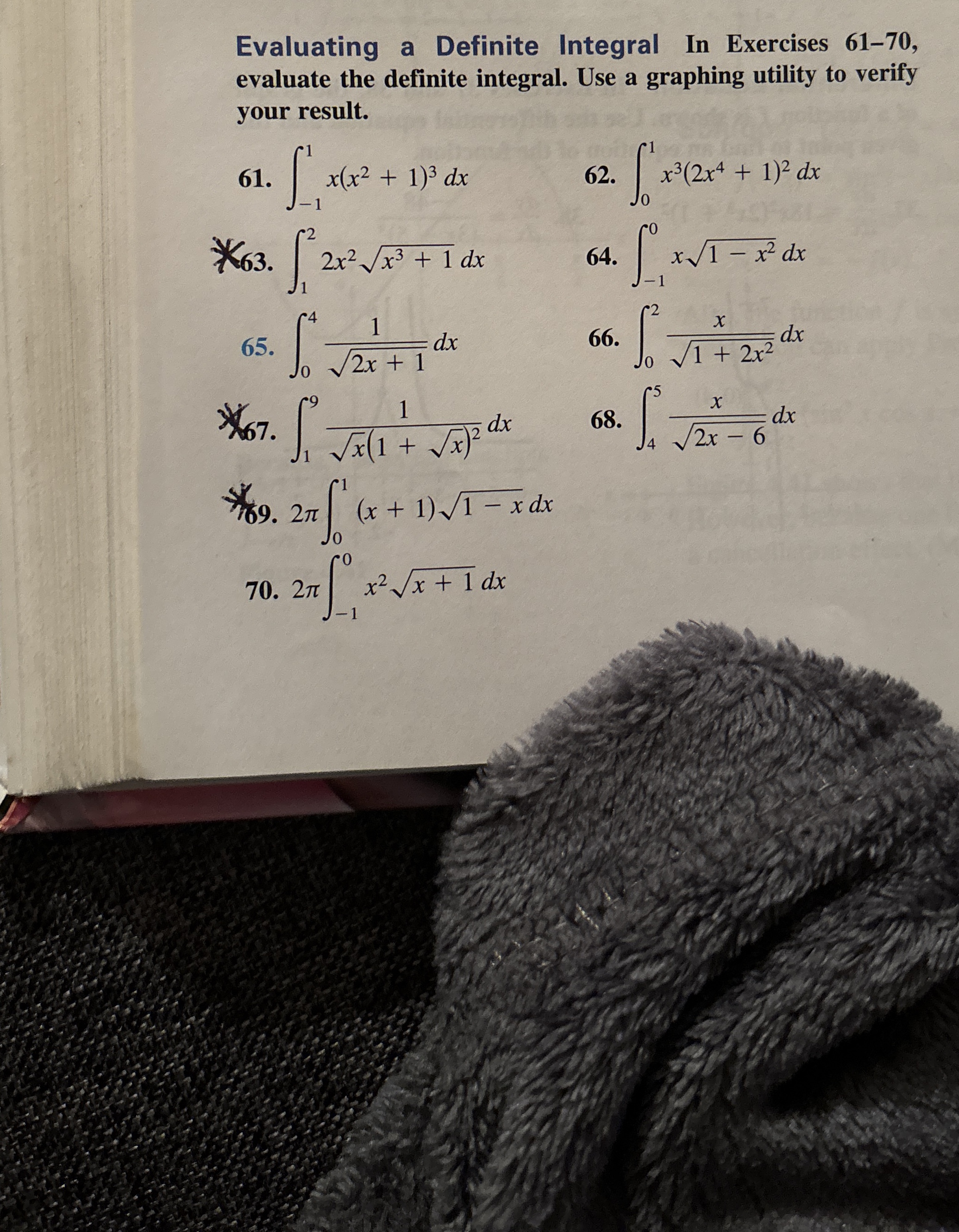 Solved answer number 67.Evaluating a Definite Integral In | Chegg.com