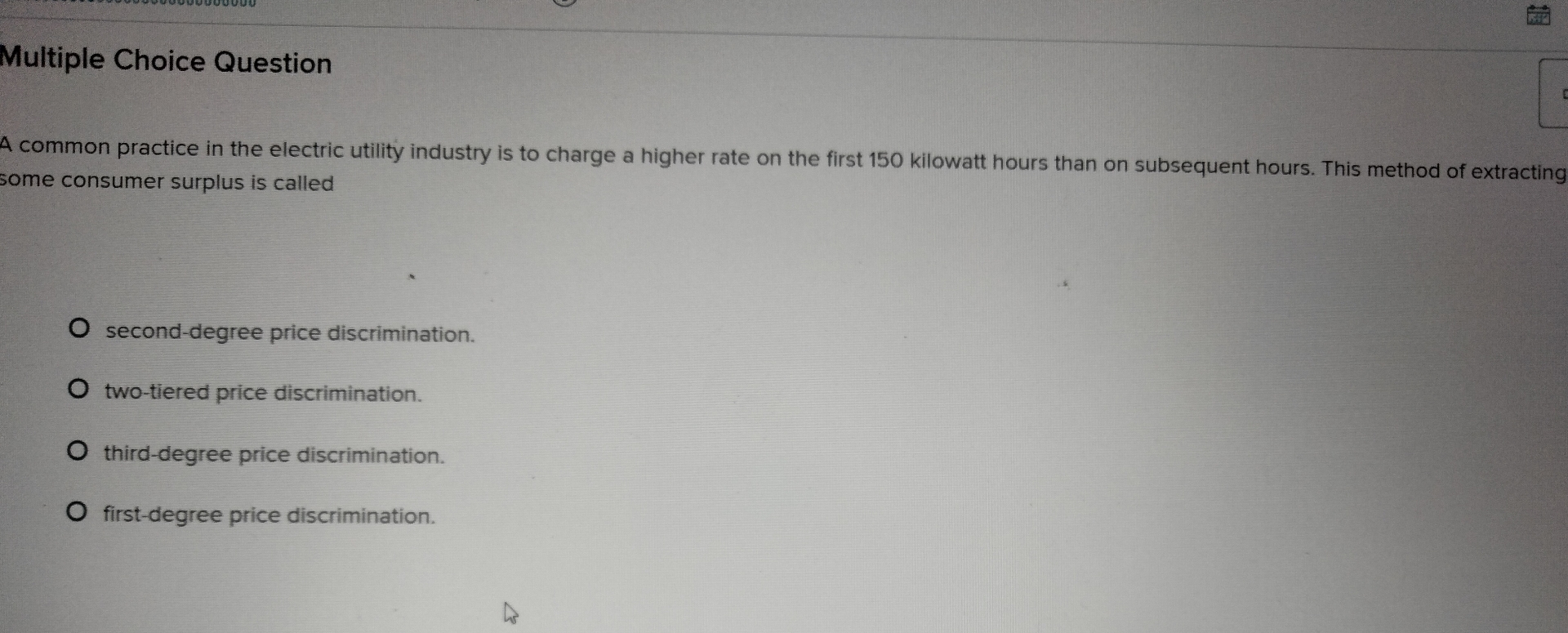 Solved Multiple Choice QuestionA common practice in the | Chegg.com