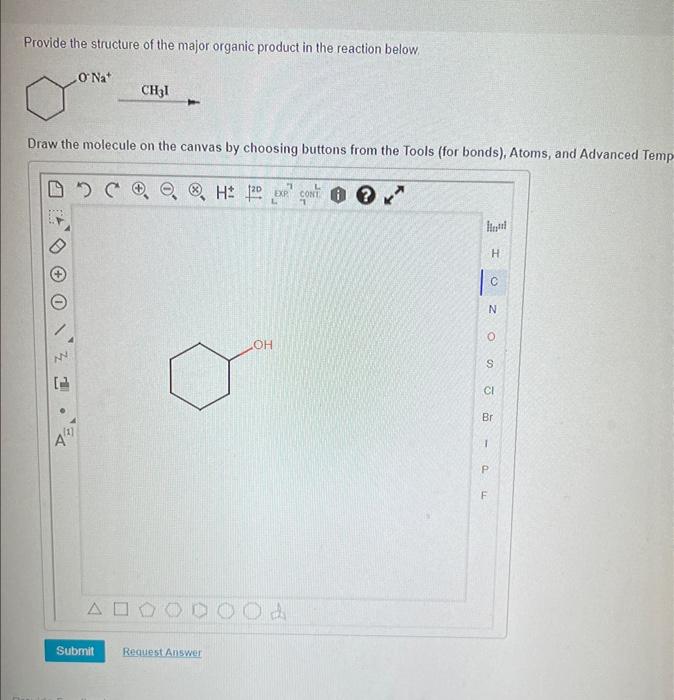 Solved Provide The Structure Of The Major Organic Product In | Chegg.com