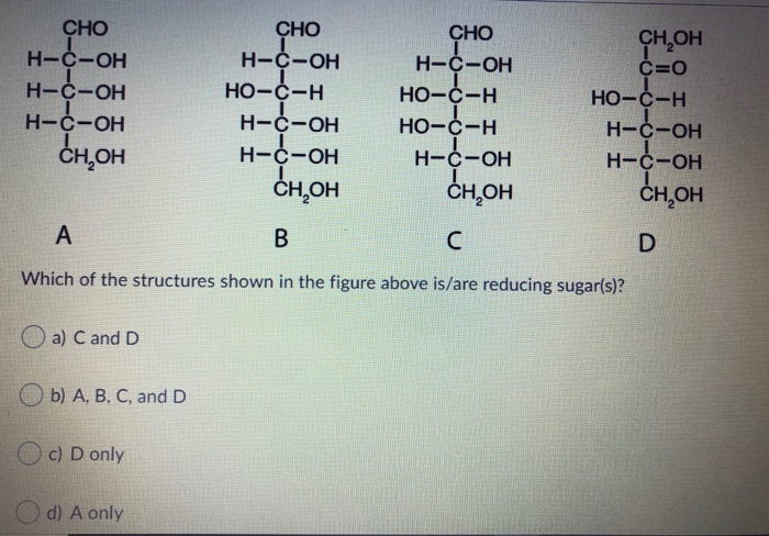 Solved Cho H C Oh H C Oh H C Oh Ch Oh Cho H C Oh Ho C H Cho Chegg Com