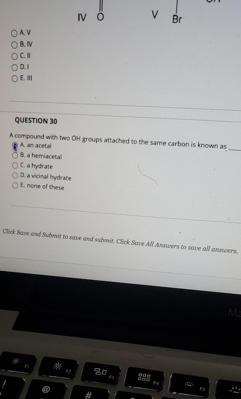 5 Iv 0 V Br Oav B Iv Oc 11 Od I O E Iii Question Chegg Com