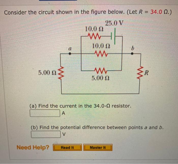 Solved Consider The Circuit Shown In The Figure Below. (Let | Chegg.com