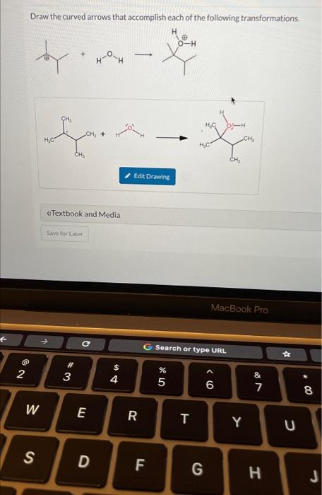 Solved Draw the curved arrows that accomplish each of the | Chegg.com