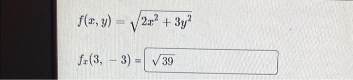 Solved F X Y 2x2 3y2 Fx 3 −3