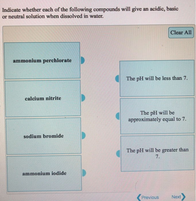 Solved Indicate whether each of the following compounds will | Chegg.com