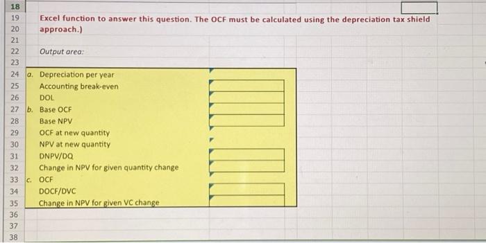 can you please give excel formulas and explain them? | Chegg.com