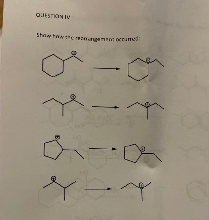 Solved Show how the rearrangement occurred: | Chegg.com