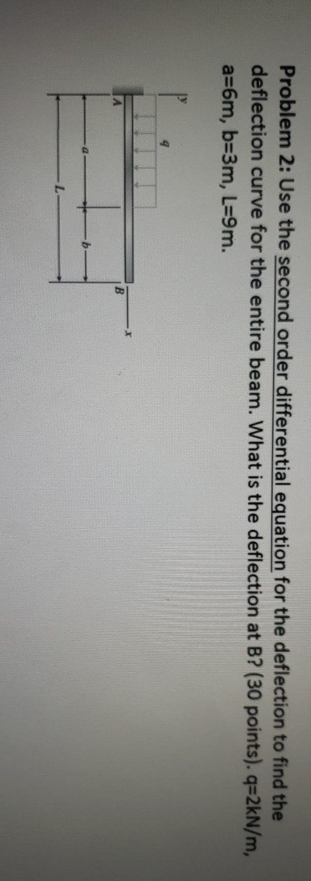 Solved Problem 2: Use the second order differential equation | Chegg.com