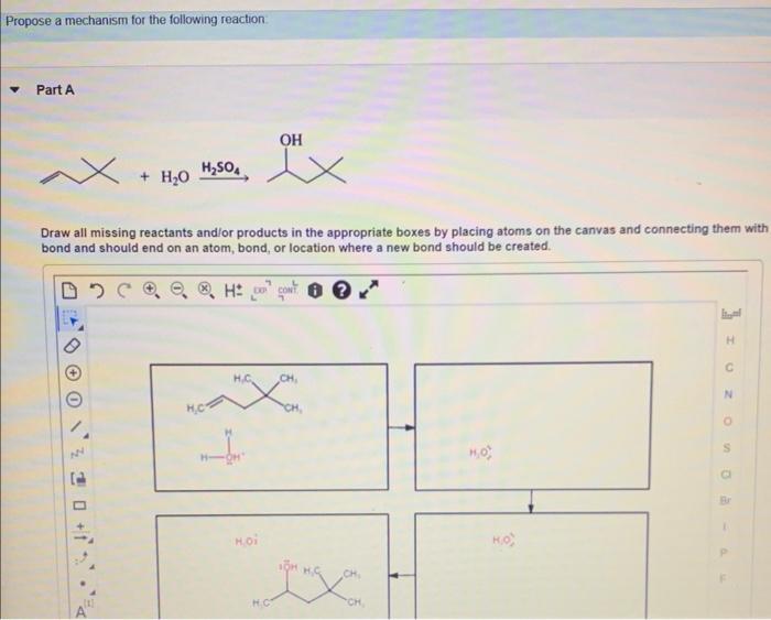 Solved Propose a mechanism for the following reaction. Part | Chegg.com