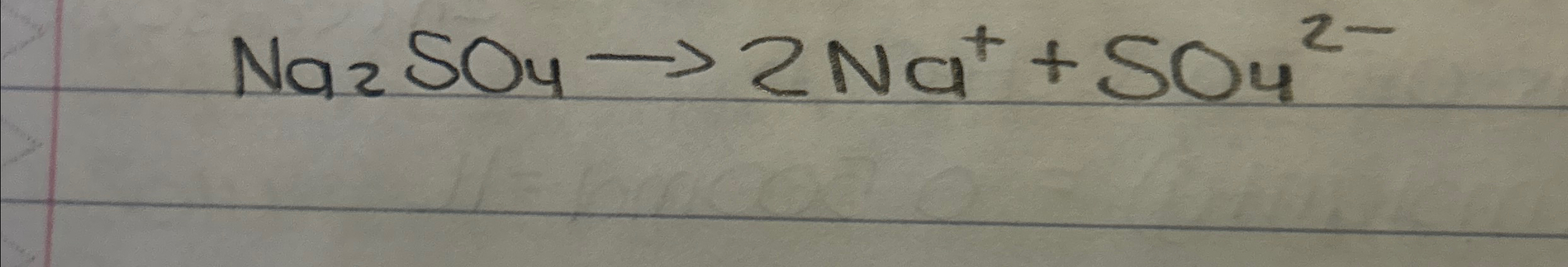 Solved Na2SO4→2Na++SO42-Can this equation be explained? Why | Chegg.com