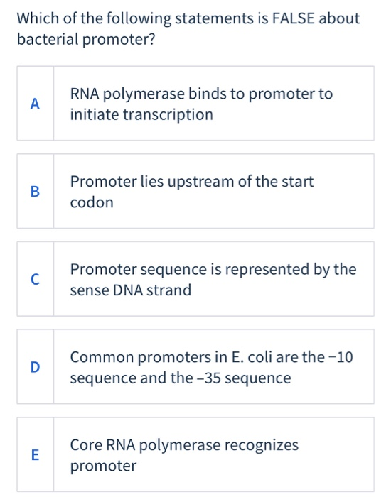 Solved Which of the following statements is FALSE about