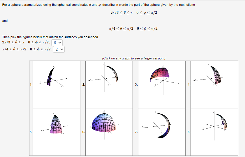 Solved For a sphere parameterized using the spherical | Chegg.com