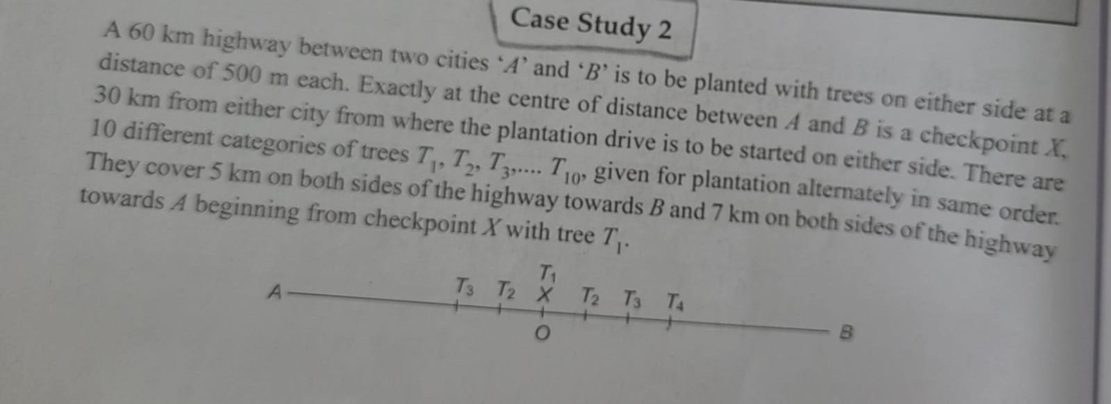 Solved Case Study 2 A 60 km highway between two cities ' A ' | Chegg.com