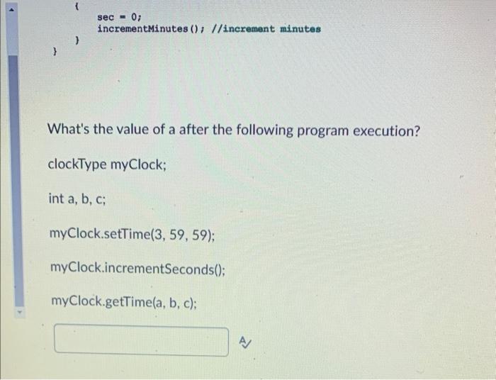 Solved See the following class definition and member | Chegg.com