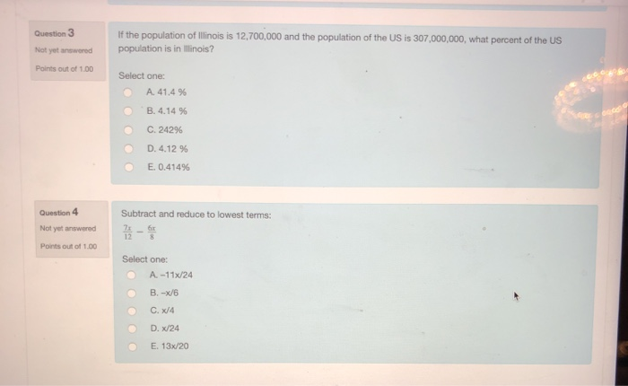 Solved Question 3 If The Population Of Illinois Is 12 700 Chegg Com