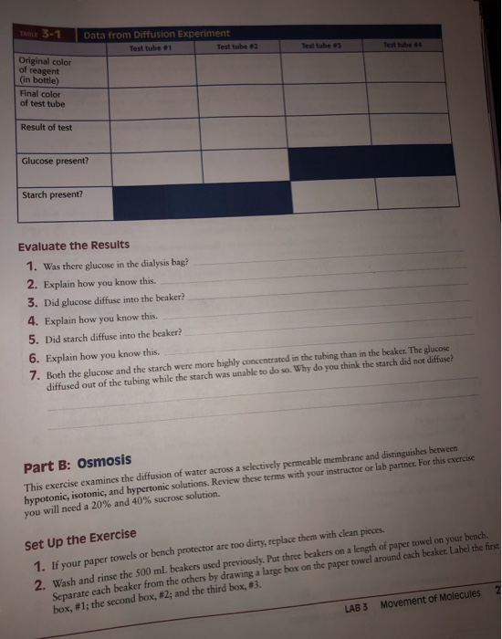 Solved c. Did dialysis tube 2 gain or lose weight? d.