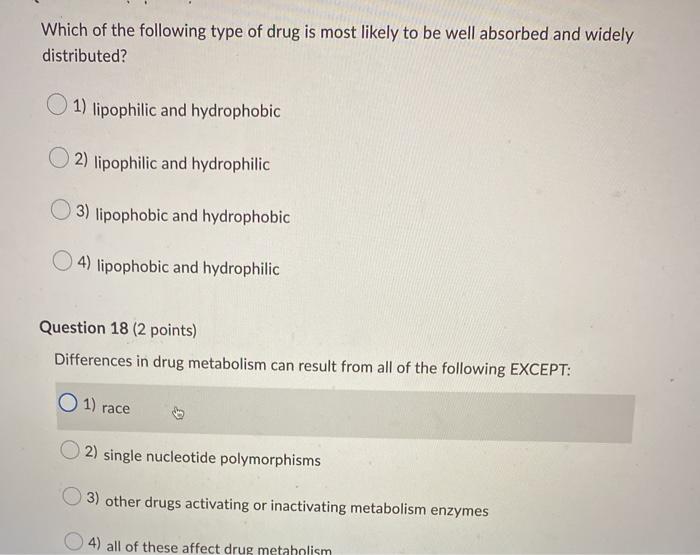 Solved Question 1 (2 points) If there is a drop in blood | Chegg.com