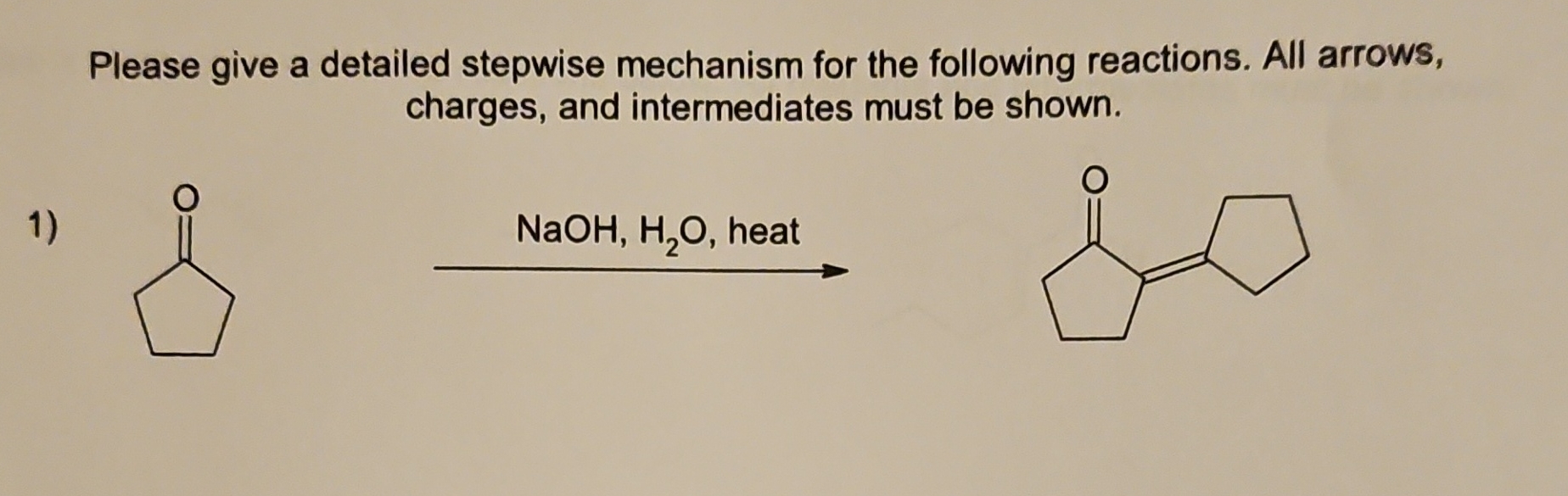 Solved Please give a detailed stepwise mechanism for the | Chegg.com