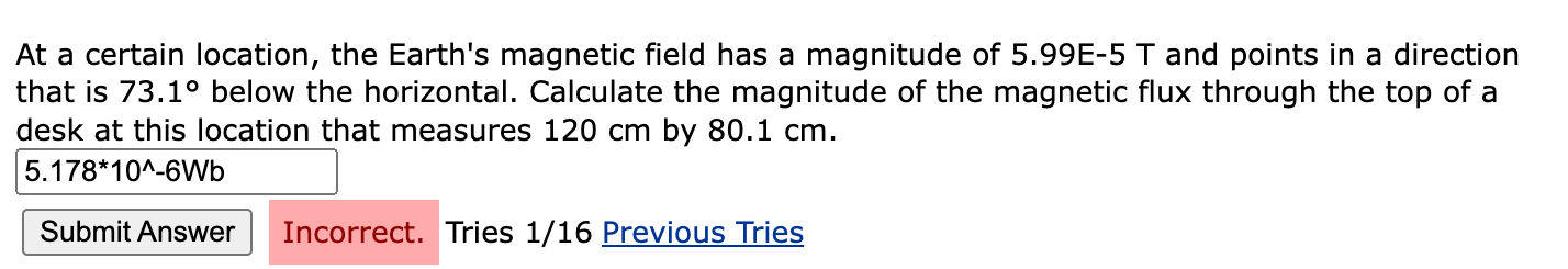 Solved At a certain location, the Earth's magnetic field has | Chegg.com