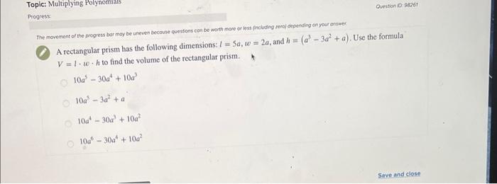 Solved A rectangular prism has the following dimensions: | Chegg.com