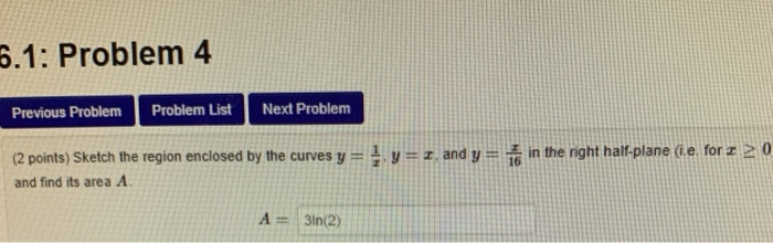 Solved 6.1: Problem 4 Previous Problem Problem List Next | Chegg.com