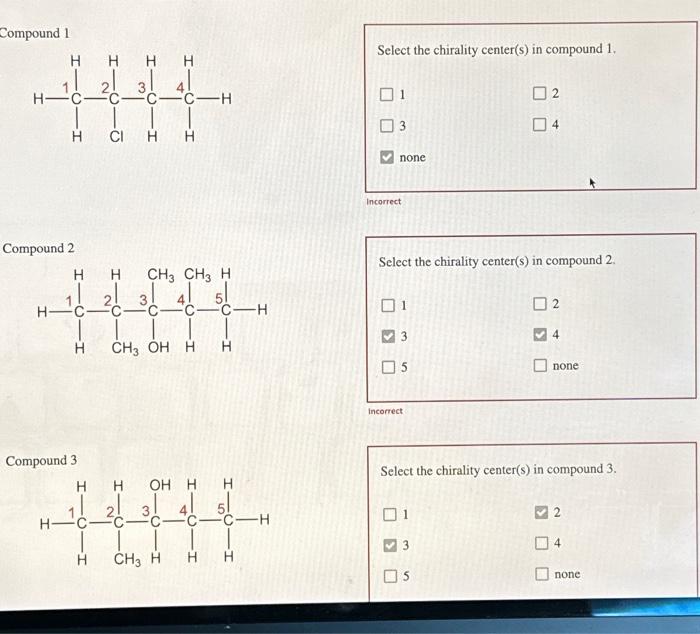 Solved Identify The Chirality Center In Each Molecule. | Chegg.com