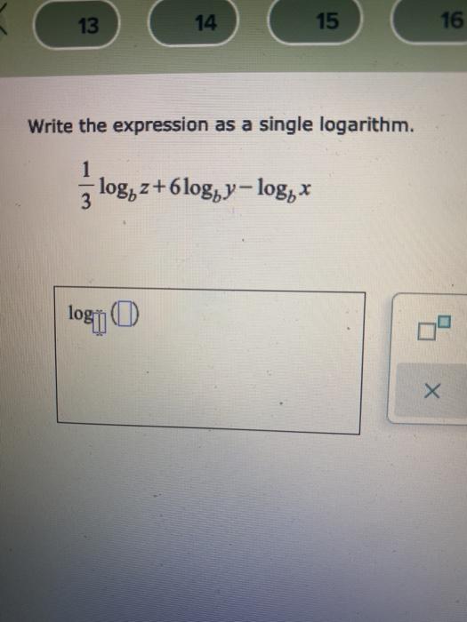 Solved 13 14 15 16 Write the expression as a single | Chegg.com