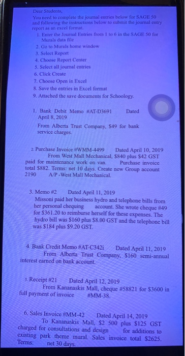 Solved Dear Students, You need to complete the journal | Chegg.com