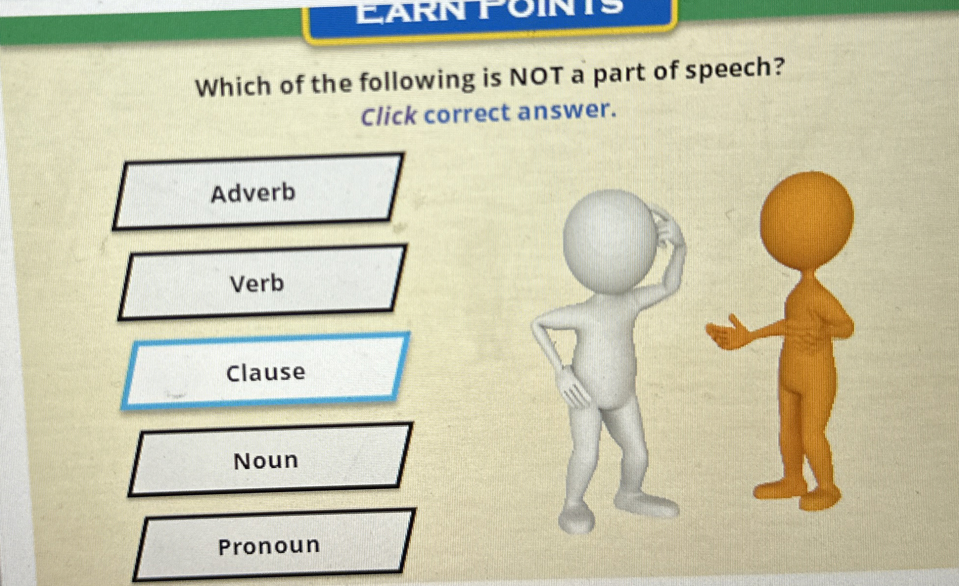Which of the following is NOT a part of speech?Click | Chegg.com