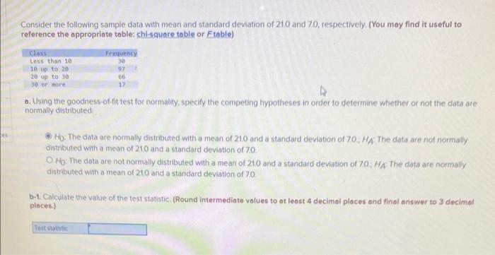 Solved Consider the following sample data with mean and | Chegg.com