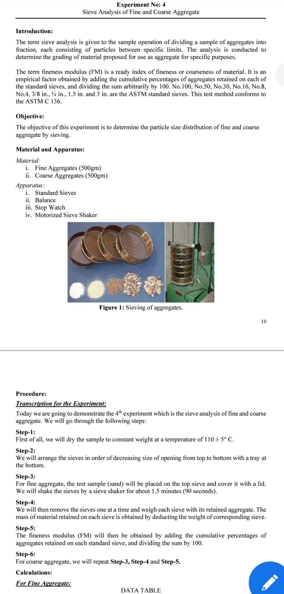 Solved Q No. 4: During sieve analysis of a sample of