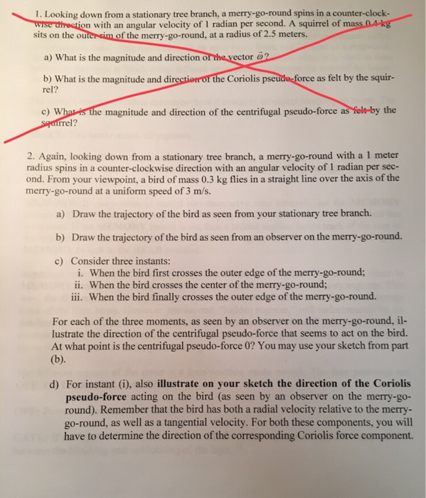 Solved 1. Looking down from a stationary tree branch, a