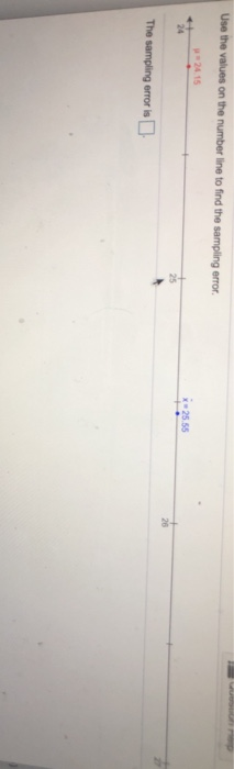 Solved Use the values on the number line to find the | Chegg.com