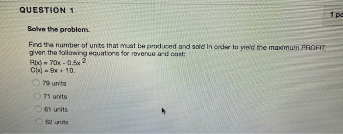 Solved QUESTION 1 Solve the problem. Find the number of | Chegg.com