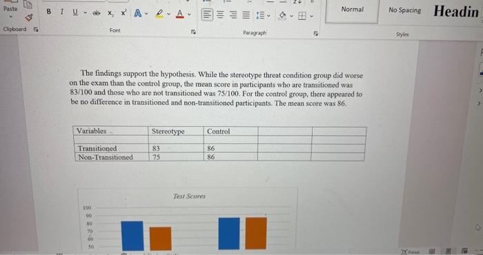 Solved I have created a fake experiment. I have to do the | Chegg.com