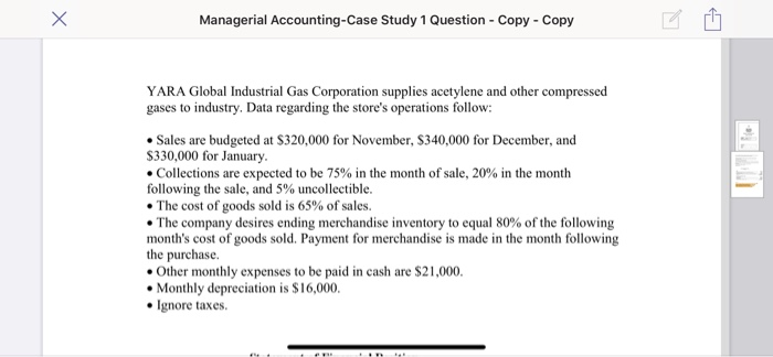 sample case study in managerial accounting