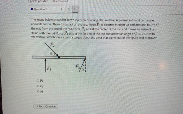 Solved Quiz: Static Equilibrium 6 points possible 0/6 | Chegg.com