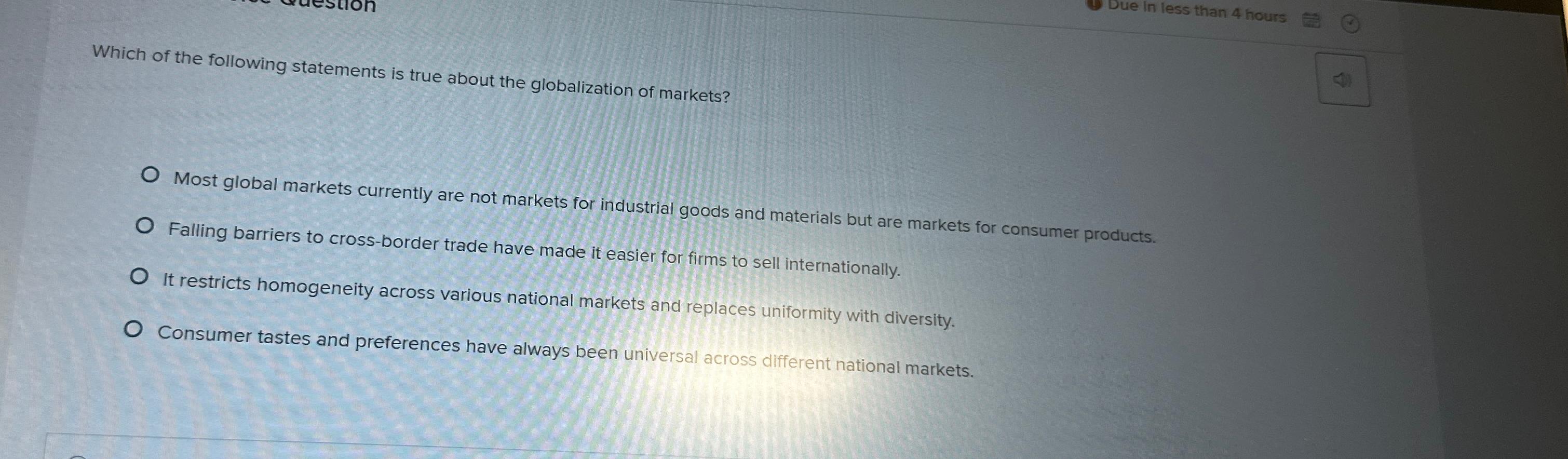Solved Which of the following statements is true about the | Chegg.com
