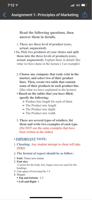 Solved Read the following questions, then answer them in | Chegg.com