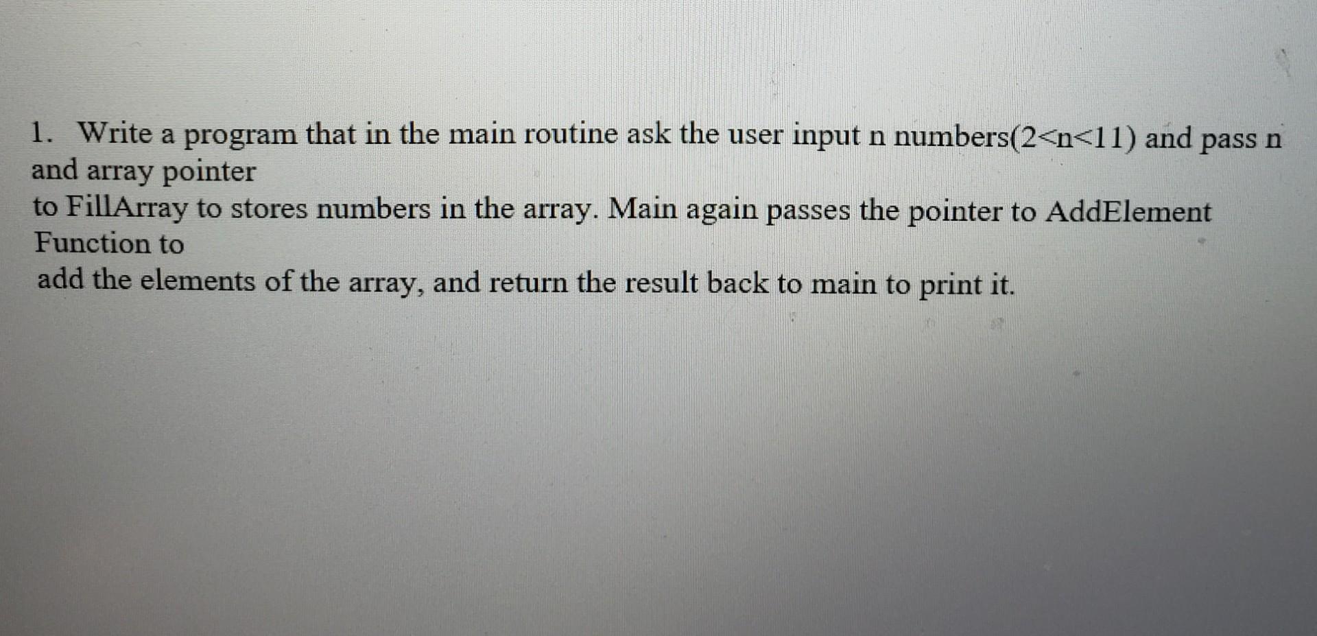 Solved please write the code only in Assembly Language not | Chegg.com