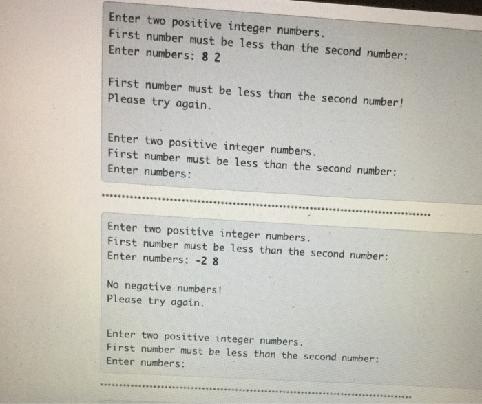 Solved 2. Write a program that uses while loops to perform | Chegg.com