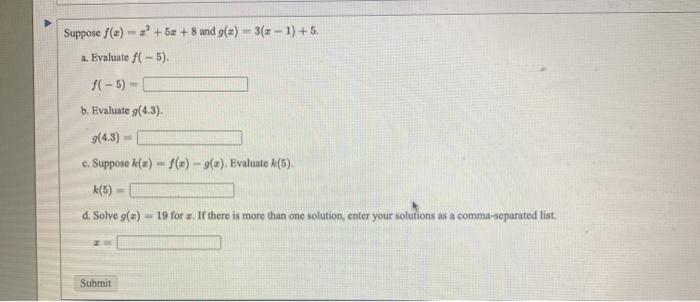 Solved Suppose F X 63 8 Und G 3 X 1 5 A E Chegg Com