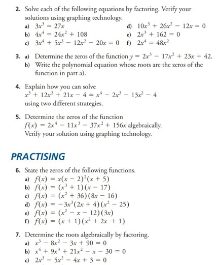 Solving Polynomial Equations Using Technology - Tessshebaylo