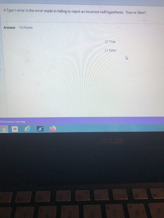 Solved A Type I error is the error made in failing to reject | Chegg.com