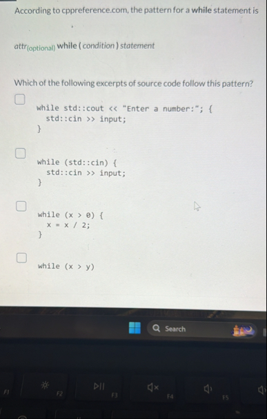 Solved According to cppreference.com, the pattern for a | Chegg.com