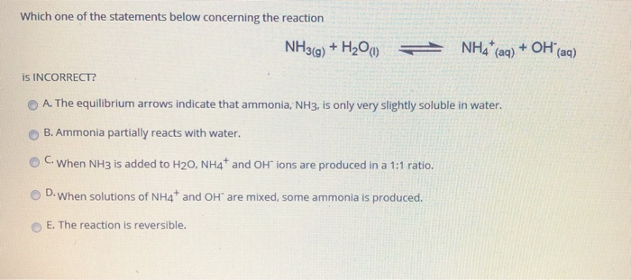 Pick only the incorrect statement.for gas A, a=0,the