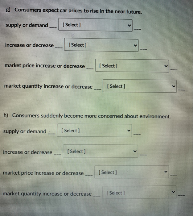 Solved e) A flourishing economy increases consumers'