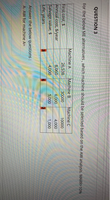 Solved QUESTION 1 10 poir A new production system for a | Chegg.com