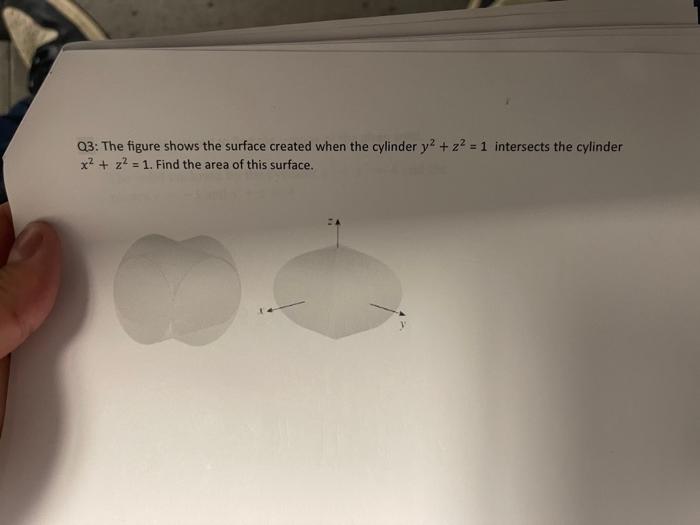 Solved Q3: The figure shows the surface created when the | Chegg.com